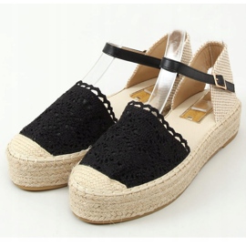 Sort blonde espadrilles 919-4 Sort 1