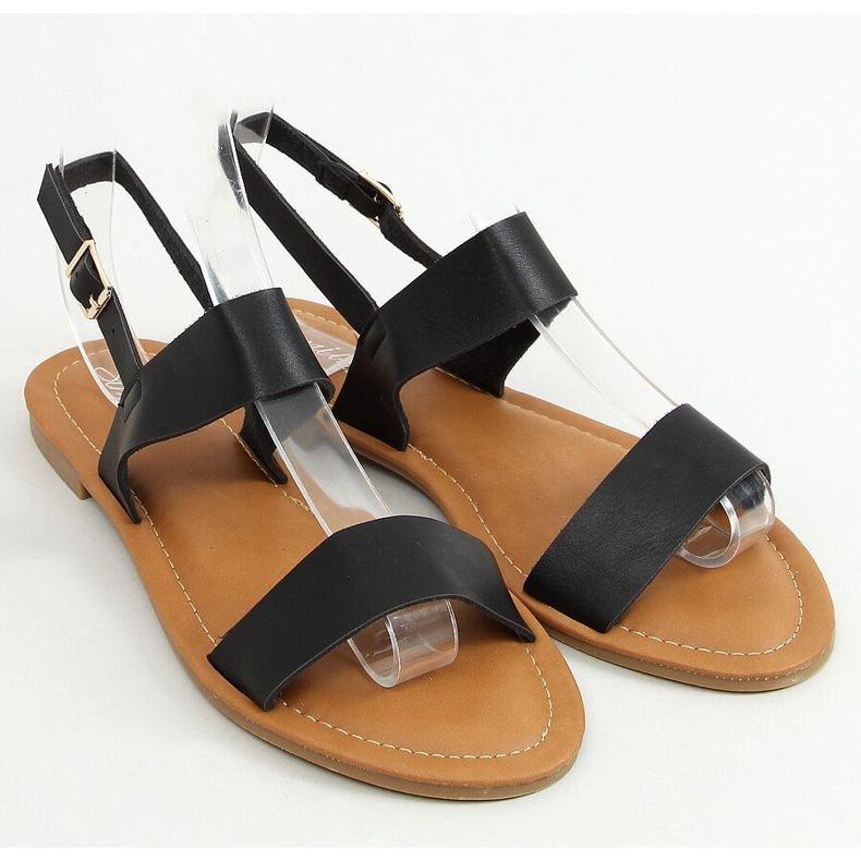 Sorte kvinders sandaler FF-505 Sort 1