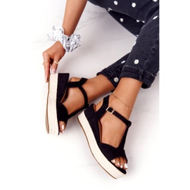 PG1 Sort Graciosa Wedge Sandaler 9R93 Sort 1
