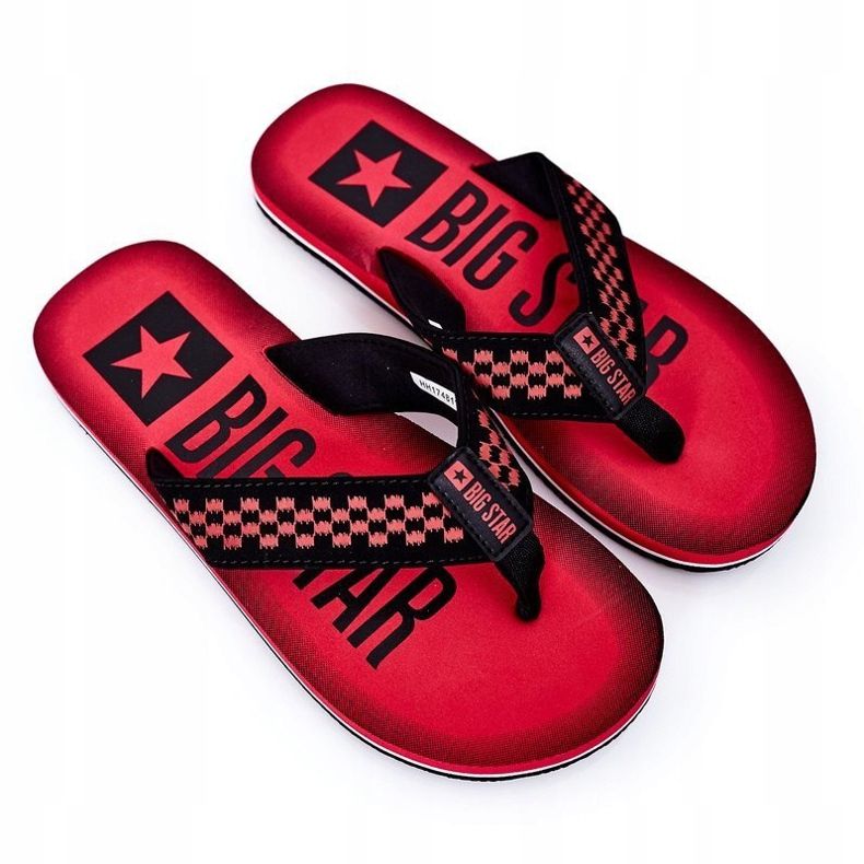 Mænds flip-flops Big Star HH174811 Rød sort 1
