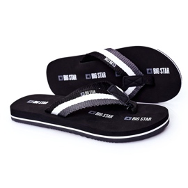 Mænds sorte flip-flops Big Star HH174828 1
