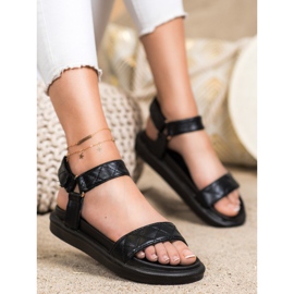 Seastar Sorte sandaler med Eco læder 2