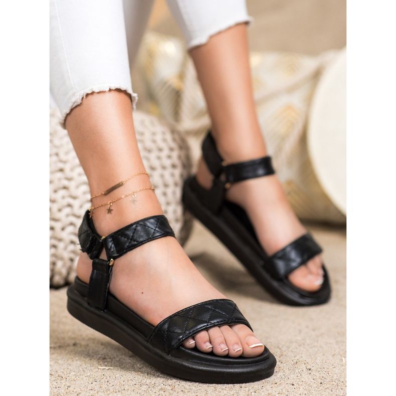 Seastar Sorte sandaler med Eco læder 2