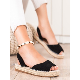 Ideal Shoes Slip-on Espadrilles sort 1
