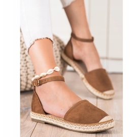 Kayla Brun Espadrilles med spænde 1