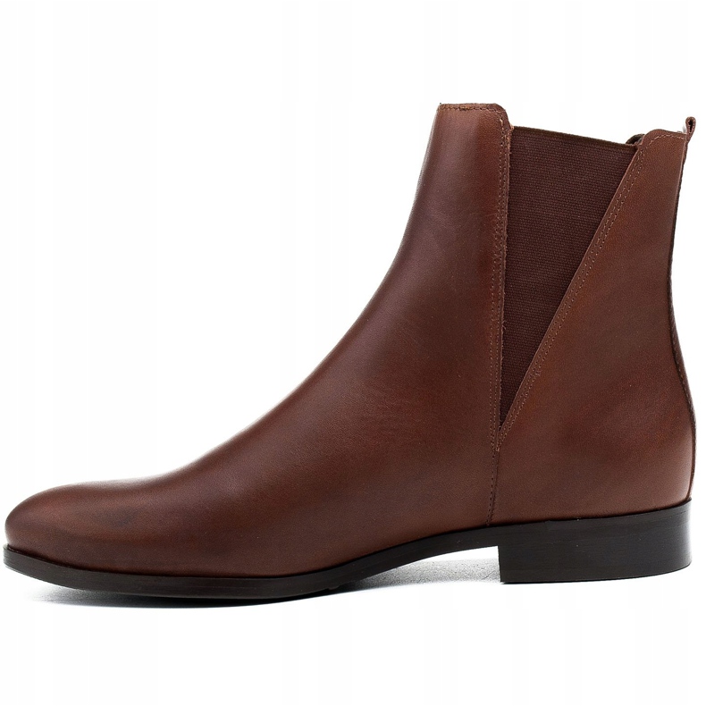Marco Shoes Brune 1284B Marco brune flade støvler med gummi 1