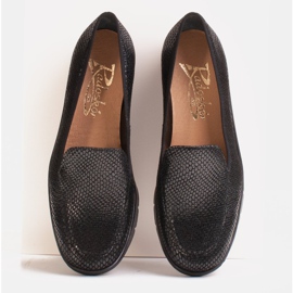 Radoskór Komfortable sorte kvinders loafers til en bredere fod 2