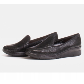 Radoskór Komfortable sorte kvinders loafers til en bredere fod 4