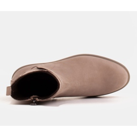 Marco Shoes Lette støvler isoleret med en flad bund lavet af naturligt læder beige 1