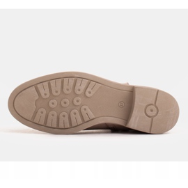 Marco Shoes Lette støvler isoleret med en flad bund lavet af naturligt læder beige 2
