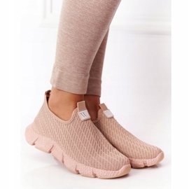 Kvinders sportssko Slip-on Beige Marathon kaki 2