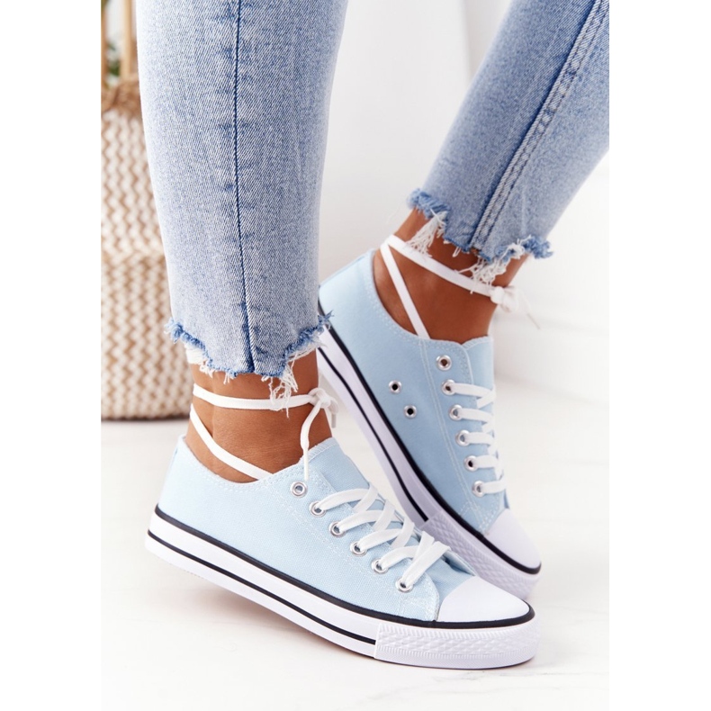 Kvinders klassiske sneakers blå Omerta 1