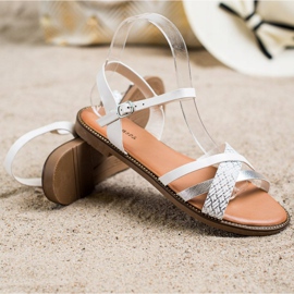 Laura Mode Casual sandaler hvid 1
