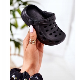 Tøfler til børn Foam Crocs Black Lucas sort 1