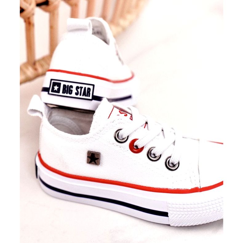 Børns klassiske lave sneakers Big Star HH374089 Hvid 5