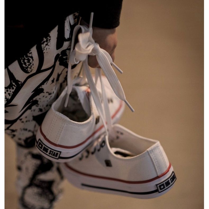 Børns klassiske lave sneakers Big Star HH374089 Hvid 2