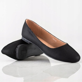 Super Mode Klassisk Ballerina Med Glitter sort 1