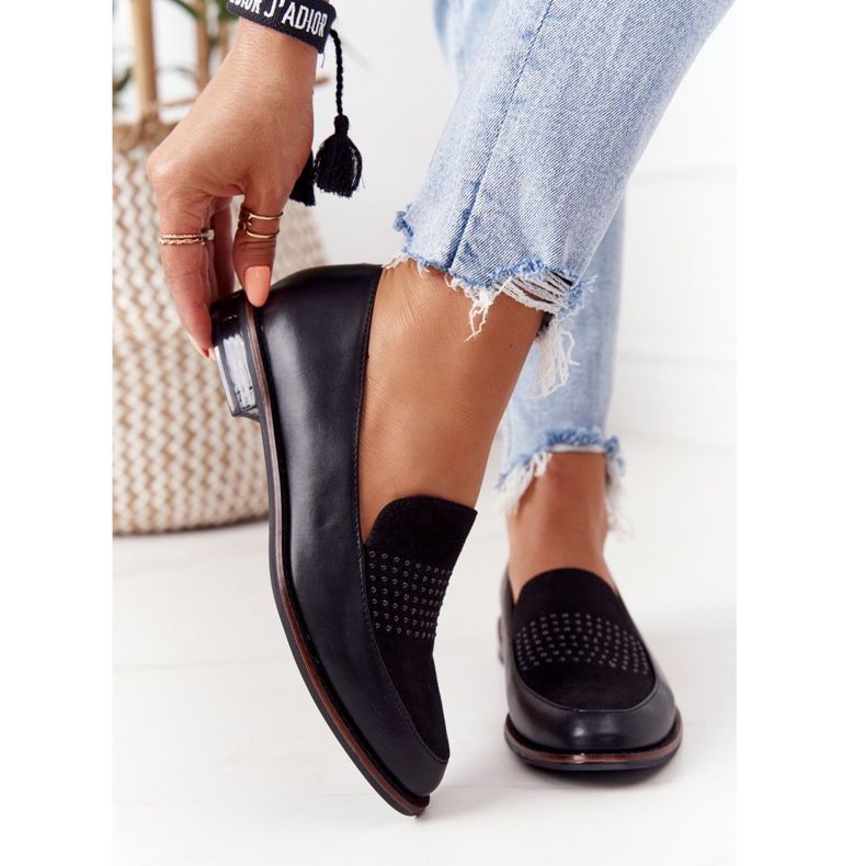Dame Loafers Sergio Leone PB255 Sort 2