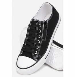 Kvinders sneakers med lynlås sort Malani 1