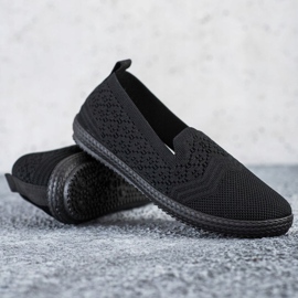 SHELOVET Sorte Slipons 1