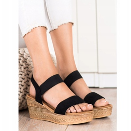Queentina Sandaler i let ruskind sort 2