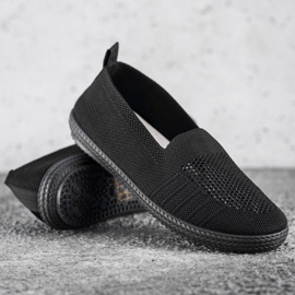 SHELOVET Openwork Slipons sort 1