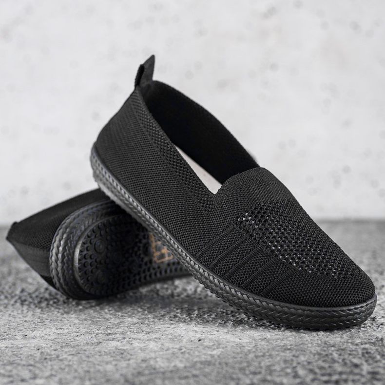 SHELOVET Openwork Slipons sort 1