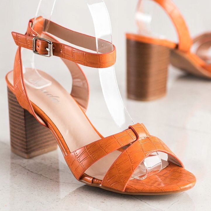 Renda Stilfulde sandaler på en bar orange 1