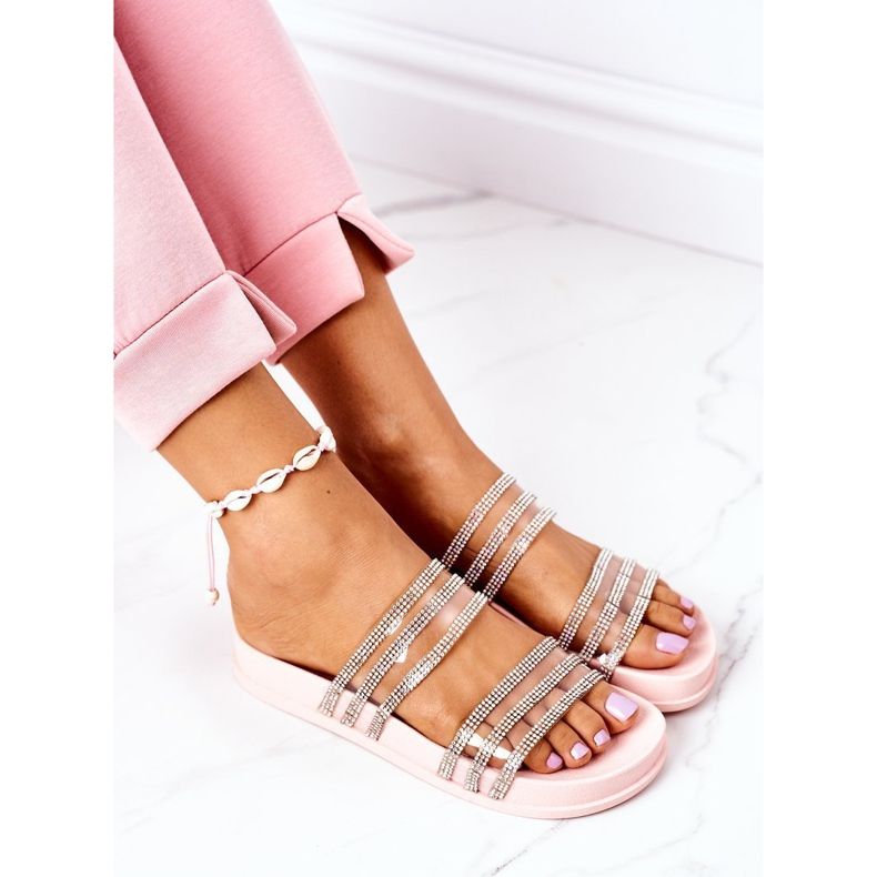 PS1 Gummistøvler med pink cubic zirconia savner dig lyserød 1