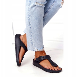 NEWS Gummi flip-flops til kvinder sort Alma 4