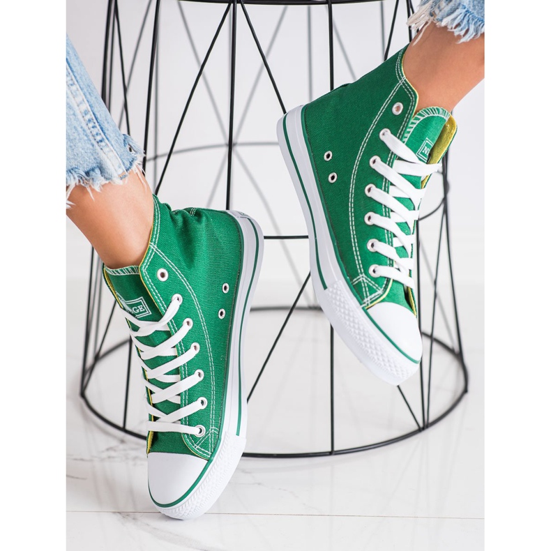 New Age High Sneakers grøn 2