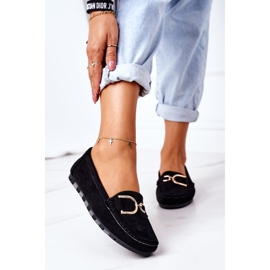 PS1 Kvinder sorte Downtown Suede Loafers 2