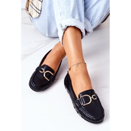 PS1 Dame Downtown Downtown sorte læder loafers 1