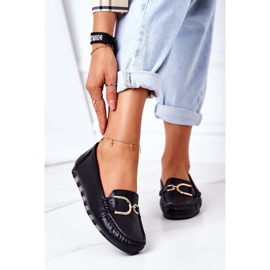 PS1 Dame Downtown Downtown sorte læder loafers 2