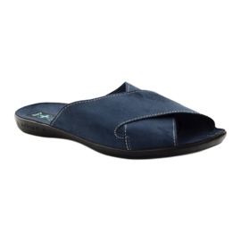 ADANEX SKÆRLER Mænds 20308 Navy Blue Slipples blå 1