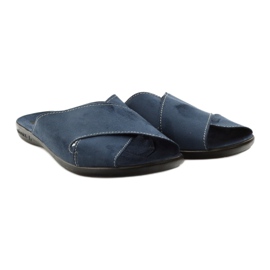 ADANEX SKÆRLER Mænds 20308 Navy Blue Slipples blå 4