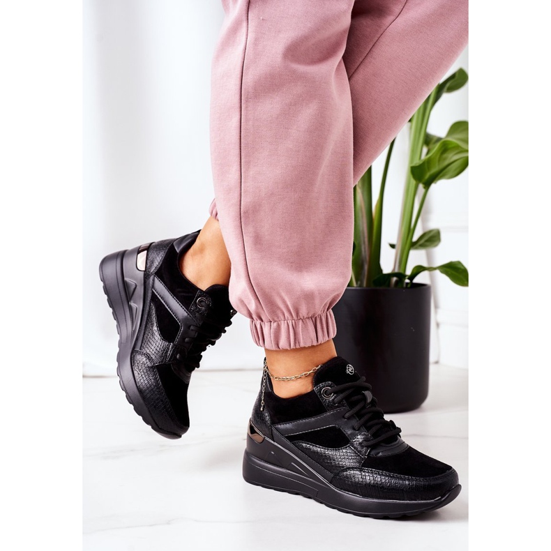 PE1 Sort Temida Wedge Sneakers 2