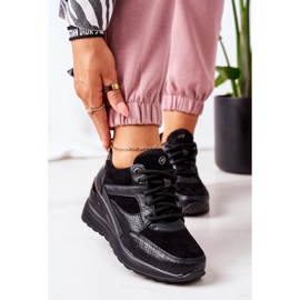 PE1 Sort Temida Wedge Sneakers 1