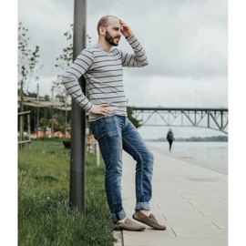 Polbut Herre loafers 2105P grå 2