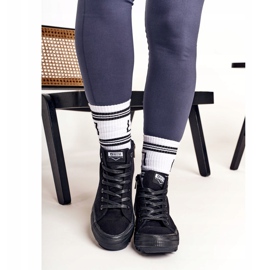 Kvinders høje sneakers Big Star FF274244 sort 2