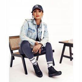 Kvinders høje sneakers Big Star FF274244 sort 5