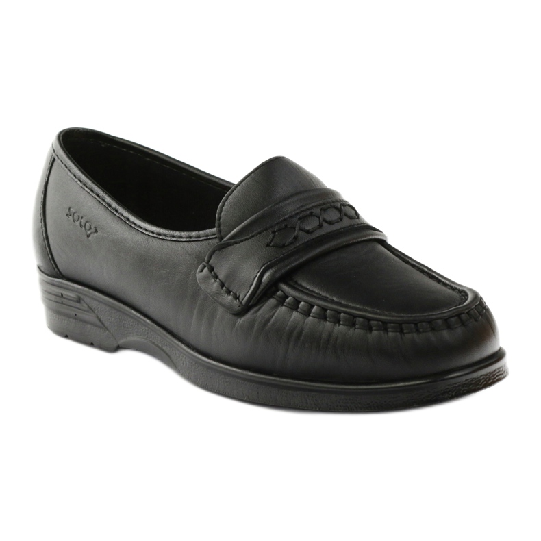 Solo loafers for følsomme fødder komfort sort 015 1