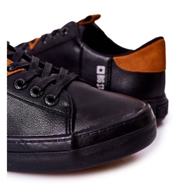 Mænds læder -sneakers Big Star GG174026 Sort 1