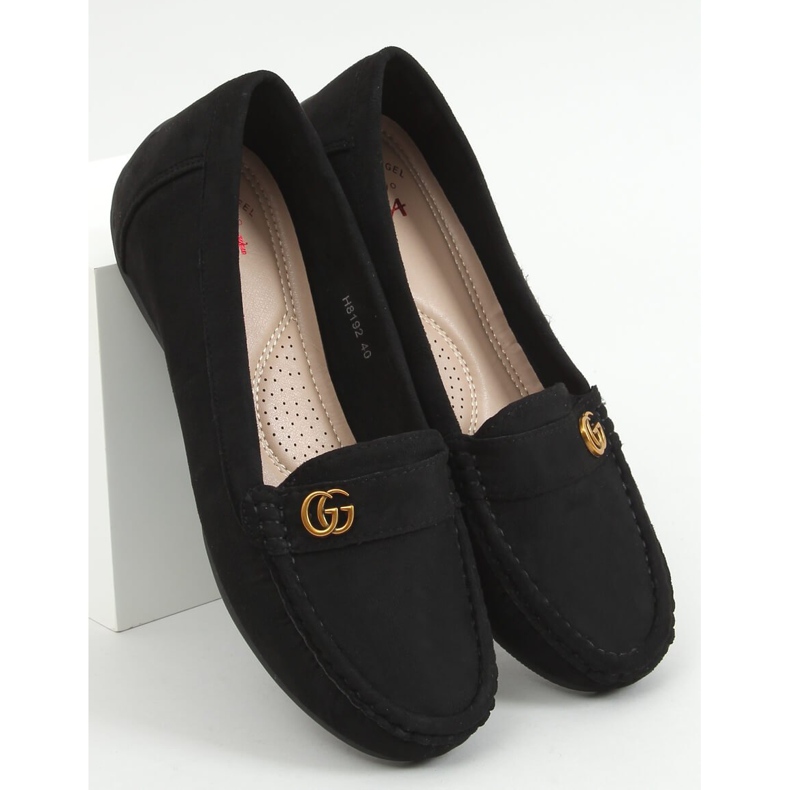 Sort kvinders sorte loafers H8192 Negro 1
