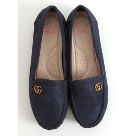 Kvinder marineblå loafers H8192 Azul 1