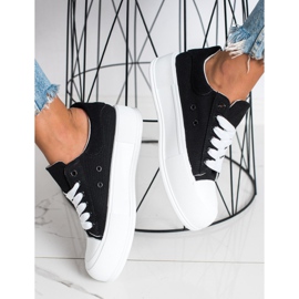 Goodin Klassiske sneakers på platformen sort 1