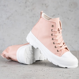 Goodin Høje lyserøde sneakers 1