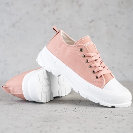 Goodin Sneakers på platformen lyserød 1