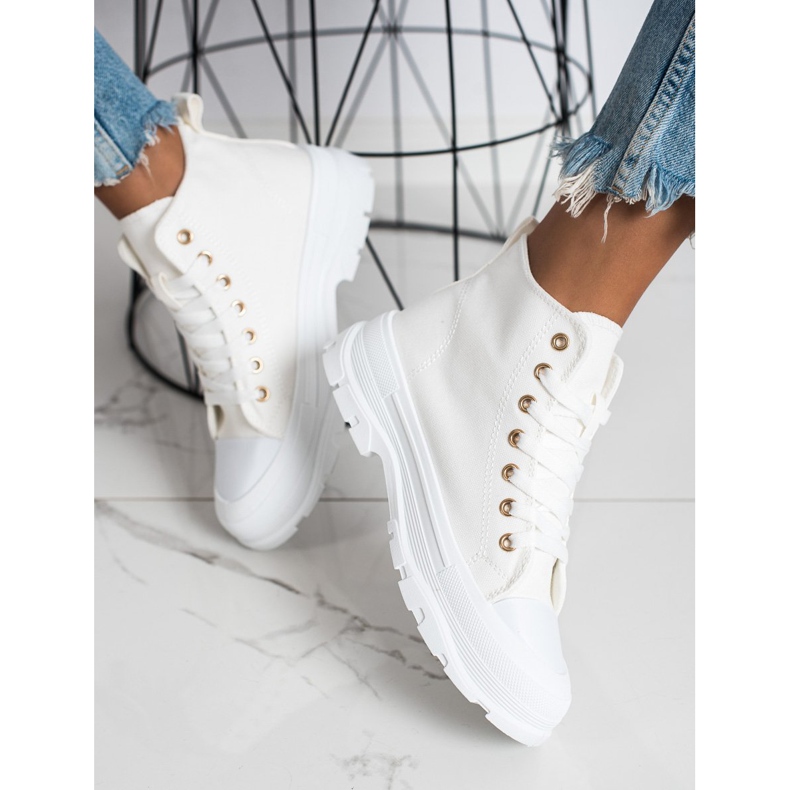 Goodin Høje hvide sneakers 2