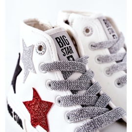 Børns høje sneakers med lynlås Big Star II374029 Hvid 1
